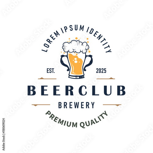 elegant concept brewery logo design collection of craft beer templates retro vintage badges brewery, whisky drink, bar, cafe, restaurant