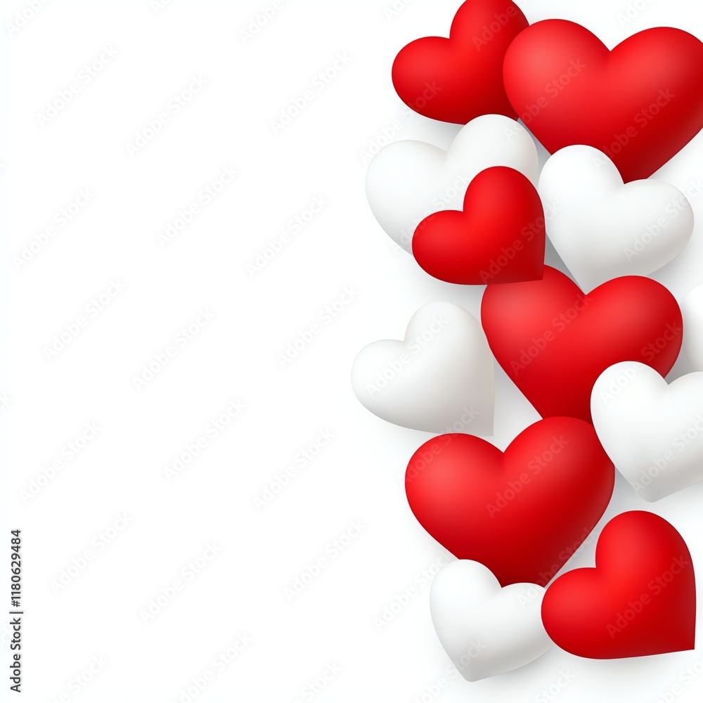 Corporate Valentine s Day Presentation Slides Slide templates with minimal red and white heart themes Isolated on white background Corporate Valentine s Day Presentation Slides Slide templates with minimal red and white heart themes Isolated on white background