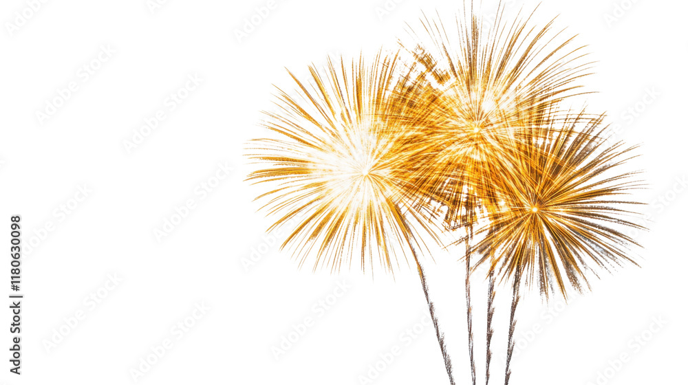 Obraz premium Fireworks transparent background