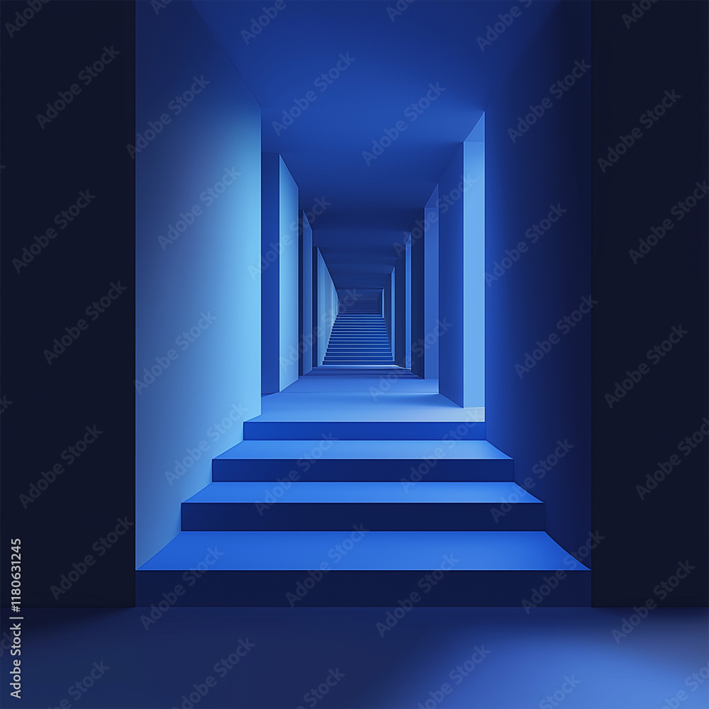 Sleek Ultramarine Open Mezzanine Icon with a Shiny Minimalist Touch Sleek Ultramarine Open Mezzanine Icon with a Shiny Minimalist Touch