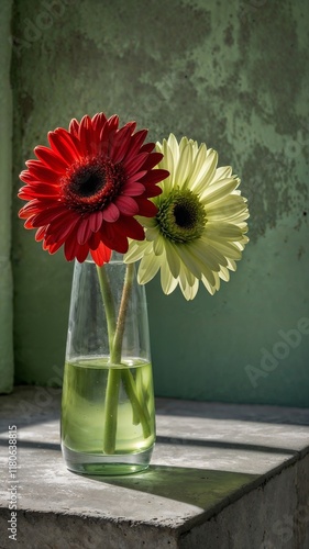 gerbera daisies in a vase