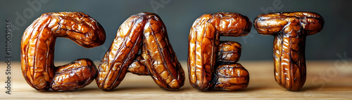 CAET: Dried Fruit Letter Food Photography photo