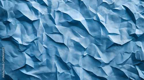 Wallpaper Mural Textured blue fabric background with wrinkles creating depth and visual interest for design and textile applications. Snowwoven. Illustration Torontodigital.ca