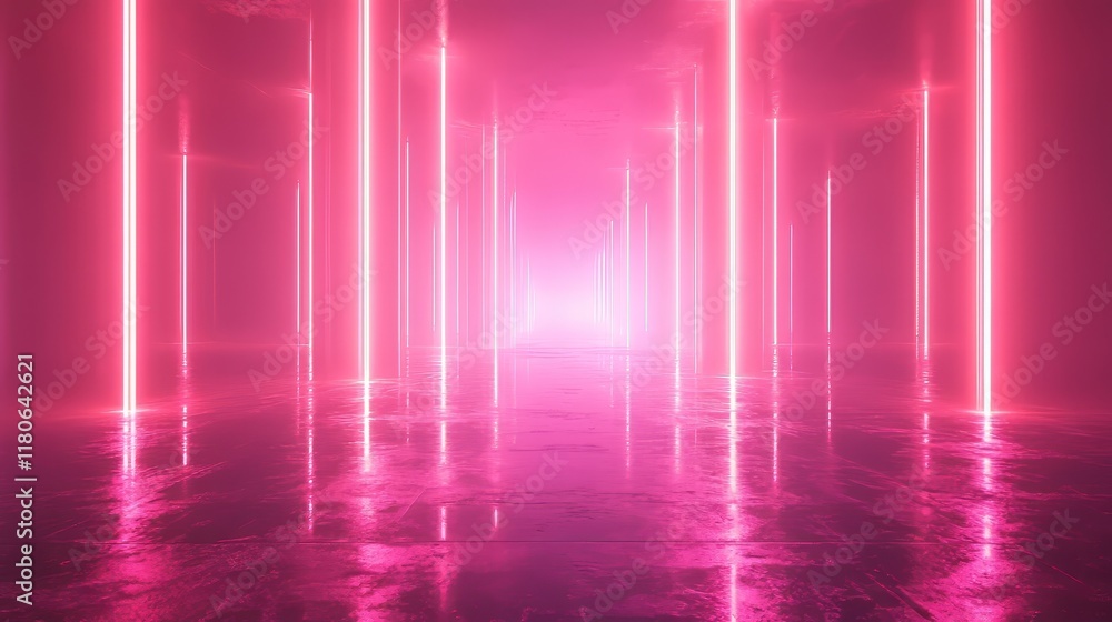 Abstract electric neon pink gradient gradient background, subtle light flares texture poster design, high contrast elements, Generative AI Abstract electric neon pink gradient gradient background, subtle light flares texture poster design, high contrast elements, Generative AI