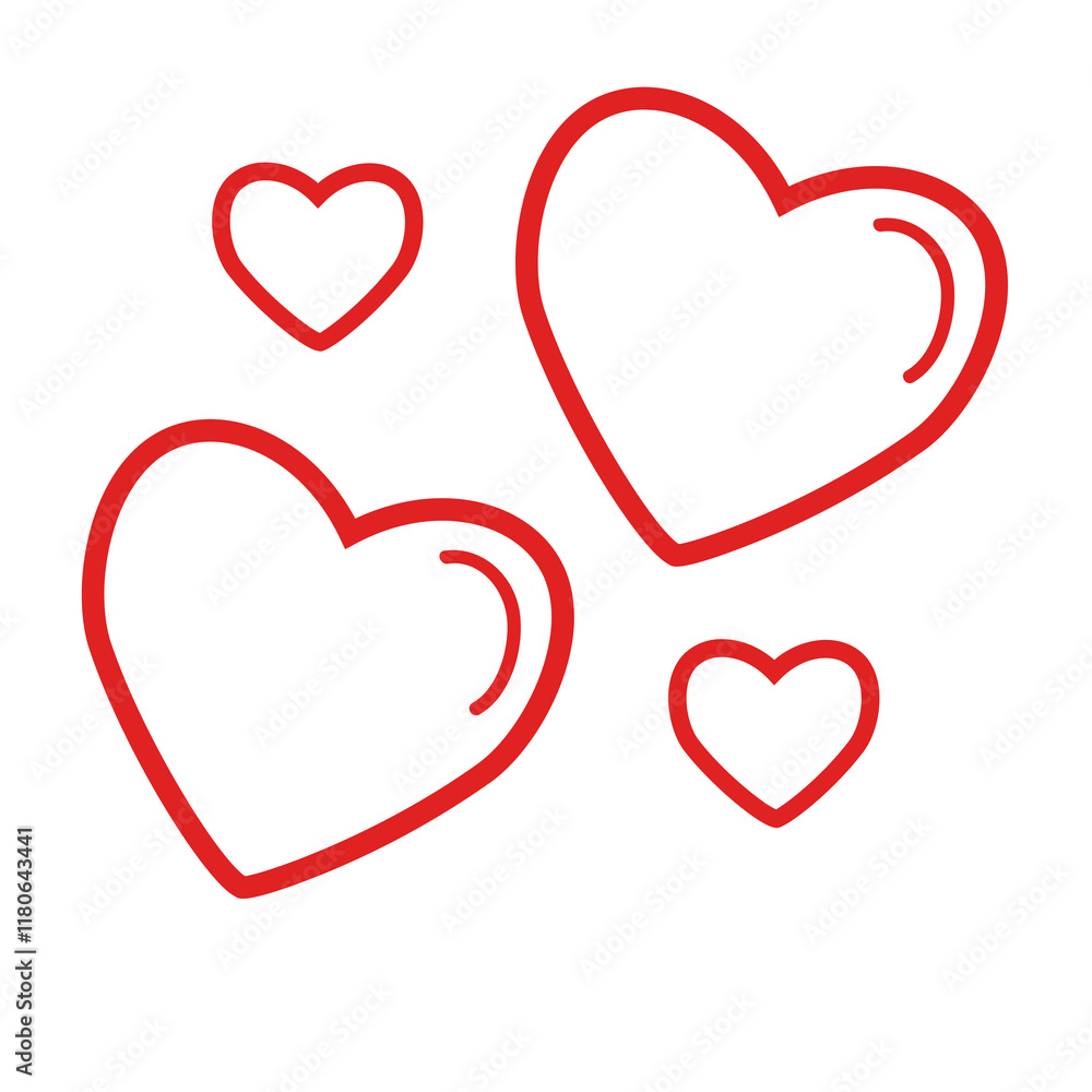 Beautiful love icon or reaction Beautiful love icon or reaction