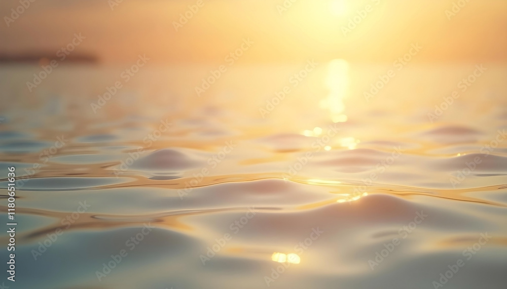 Sunset over the sea with waves and orange sky reflecting sunlight Sunset over the sea with waves and orange sky reflecting sunlight