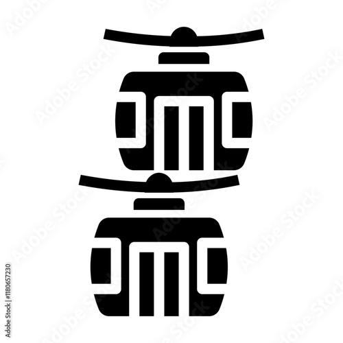 cable car cabin Solid icon