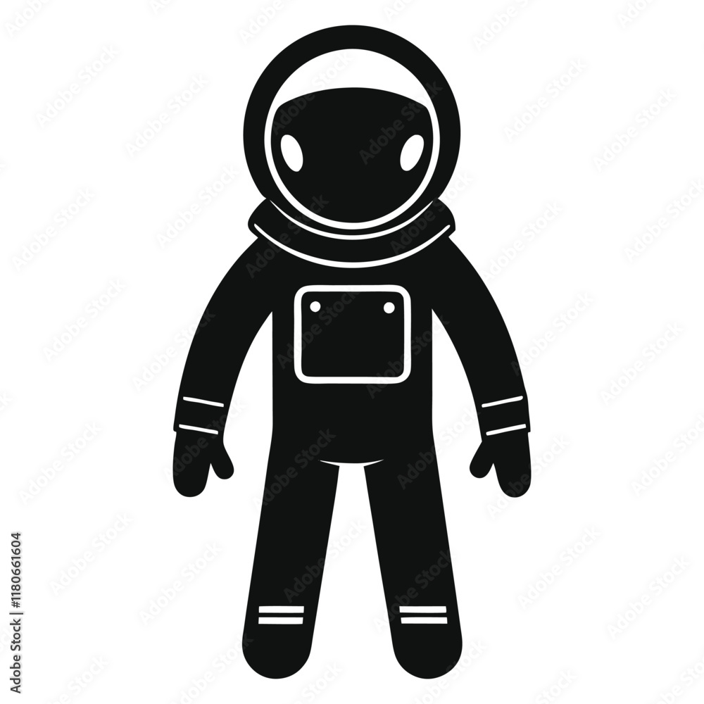 astronaut silhouette black vector illustration astronaut silhouette black vector illustration