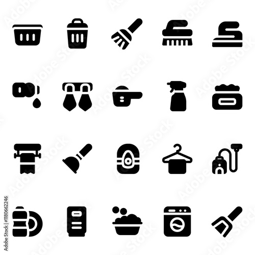 Housekeeping solid style, perfect for user interface projects
