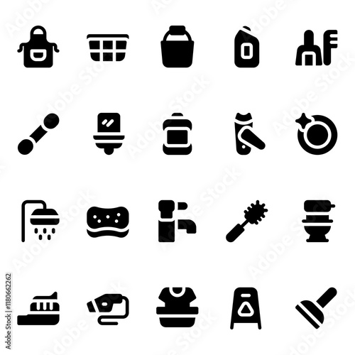 Housekeeping solid style, perfect for user interface projects