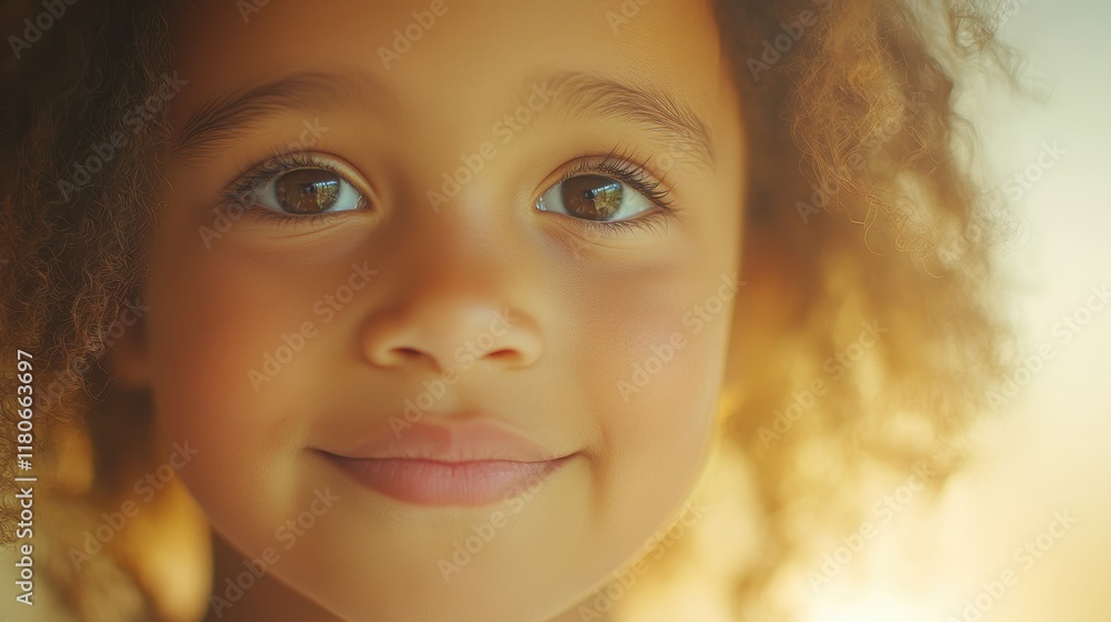 A young girl with brown hair and brown eyes is smiling A young girl with brown hair and brown eyes is smiling