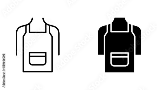 Apron icon set. Premium quality isolated element in trendy style. vector illustration on white background
