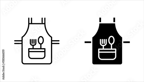Apron icon set. Premium quality isolated element in trendy style. vector illustration on white background