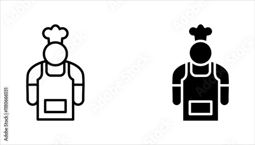 Apron icon set. Premium quality isolated element in trendy style. vector illustration on white background