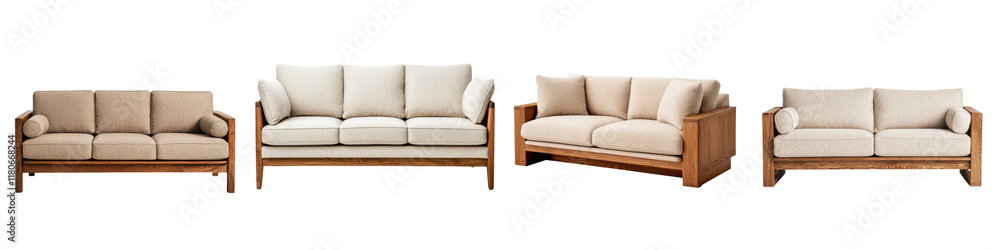 Minimalist and Elegant Wooden Sofa Set in Contemporary Living Room Design with Comfortable Upholstery and Clean Lines for Relaxation and Lifestyle Minimalist and Elegant Wooden Sofa Set in Contemporary Living Room Design with Comfortable Upholstery and Clean Lines for Relaxation and Lifestyle
