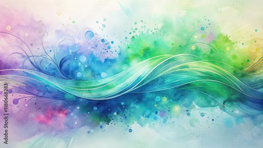 Serene Aquatic Flow Abstract Watercolor Design with Gentle Curves and Organic Shapes Serene Aquatic Flow Abstract Watercolor Design with Gentle Curves and Organic Shapes