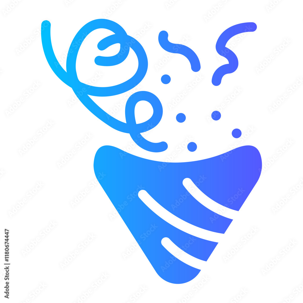 Fototapeta premium confetti Gradient icon