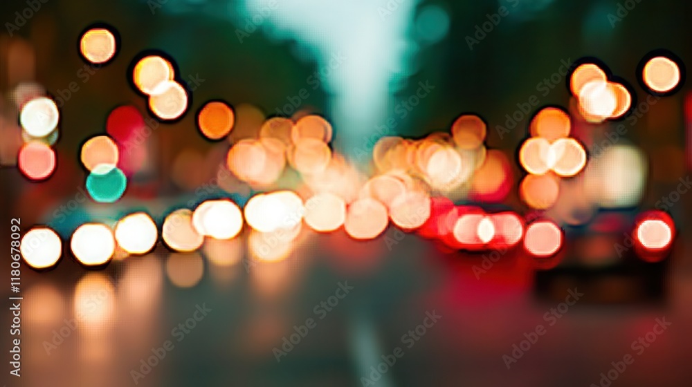 Blurred car headlights glowing softly at night, creating a stunning bokeh effect with vibrant and abstract vibes, perfect for backgrounds or cover designs. Blurred car headlights glowing softly at night, creating a stunning bokeh effect with vibrant and abstract vibes, perfect for backgrounds or cover designs.