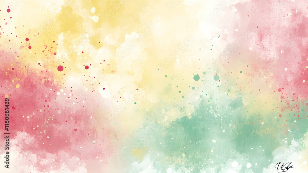 Pastel watercolor background, soft pink, yellow, and green hues, abstract texture, artistic splash design, ideal for digital projects, feminine design. Pastel watercolor background, soft pink, yellow, and green hues, abstract texture, artistic splash design, ideal for digital projects, feminine design.