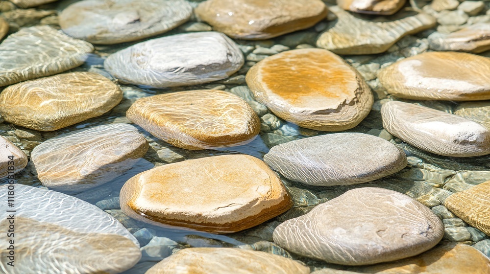 Close-Up of Rocky Coast with Stones in Crystal Clear Water. Serene and Natural Seascape for Outdoor Inspiration. Close-Up of Rocky Coast with Stones in Crystal Clear Water. Serene and Natural Seascape for Outdoor Inspiration.