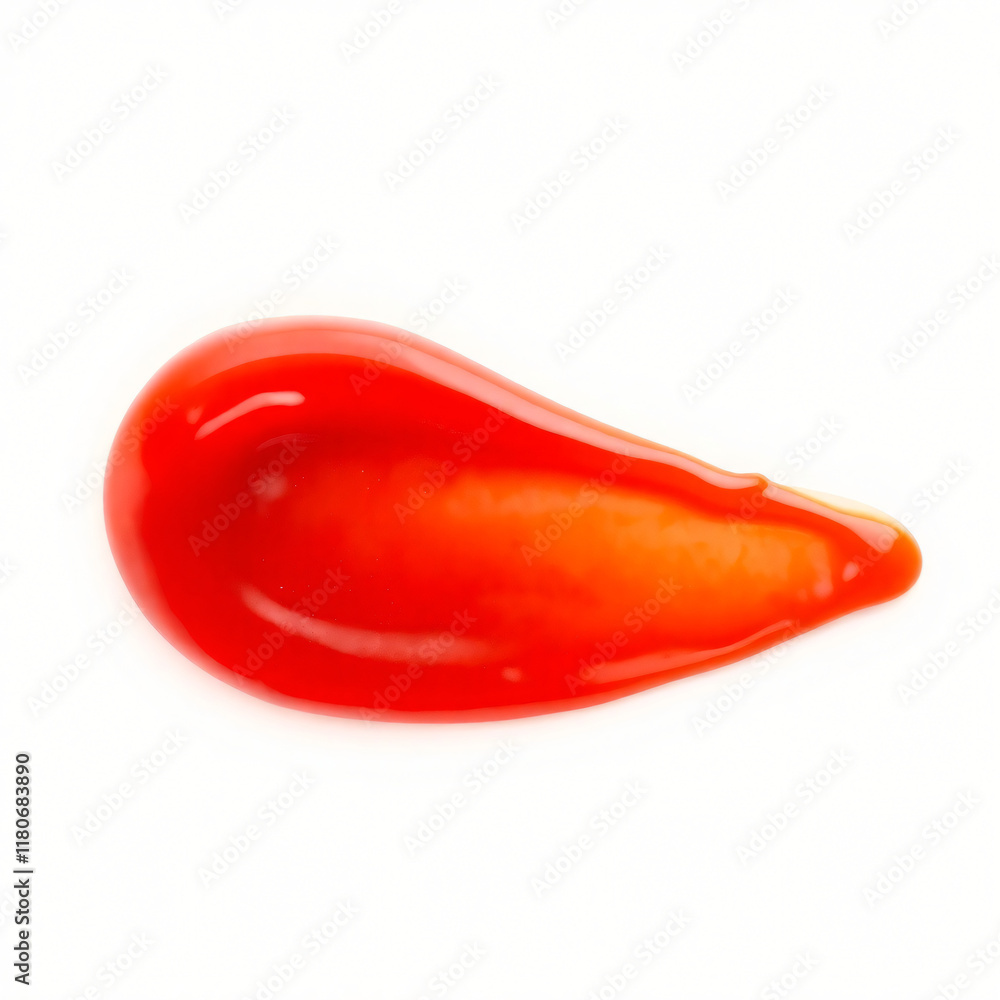 Fresh Wet Red Tomato Sauce Ketchup Smear Drop Isolated. Square 1:1 Image Ratio. Fresh Wet Red Tomato Sauce Ketchup Smear Drop Isolated. Square 1:1 Image Ratio.