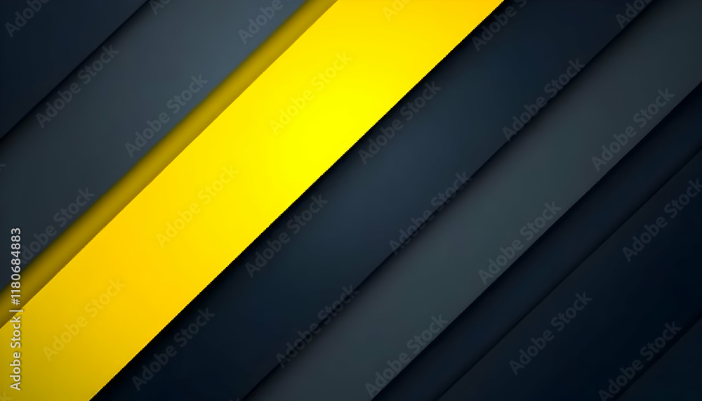 Obraz premium Abstract diagonal stripes background with vibrant yellow and dark grey colors, ideal for modern designs and presentations.