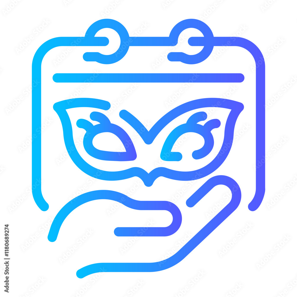 calendar Line Gradient Icon calendar Line Gradient Icon