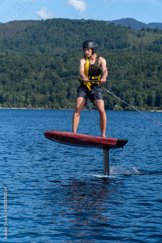 Active Watersport Day: Foil Surfing on a Lake
