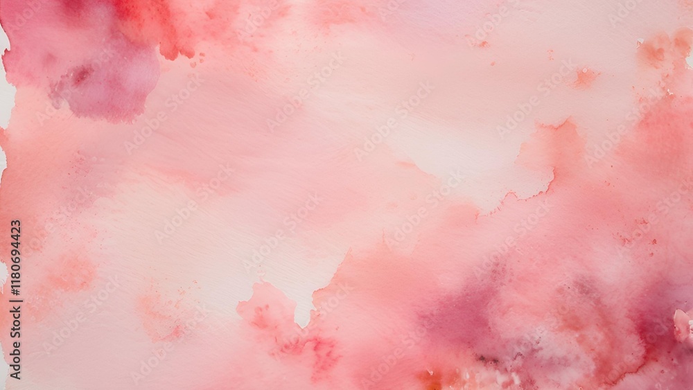 Obraz premium A background featuring a soft pink watercolor design
