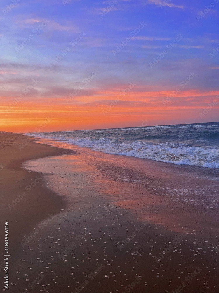 sunset on the beach sunset on the beach