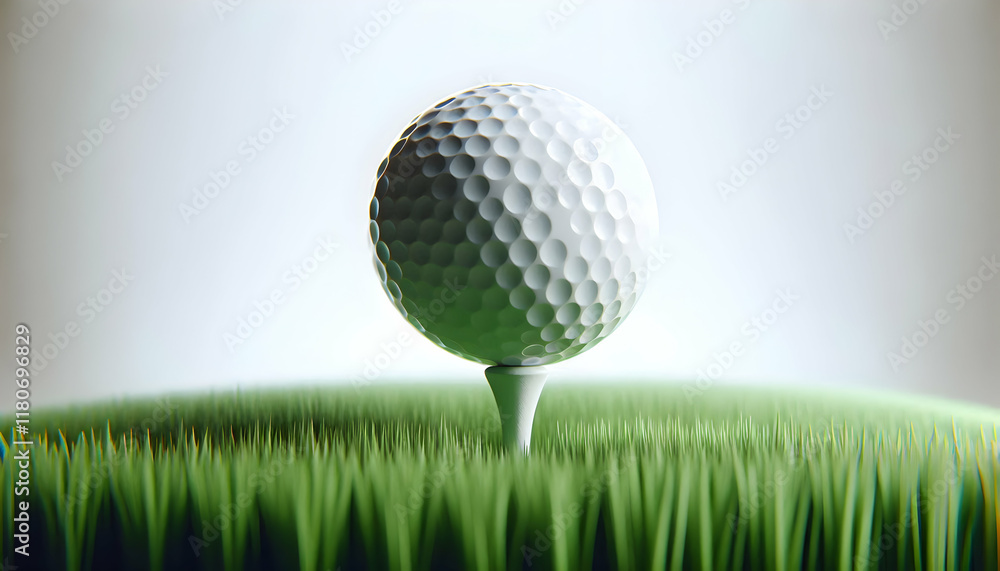 Golf A close-up view of a white golf ball resting on a white tee, set against a plain white background Th2 Golf A close-up view of a white golf ball resting on a white tee, set against a plain white background Th2