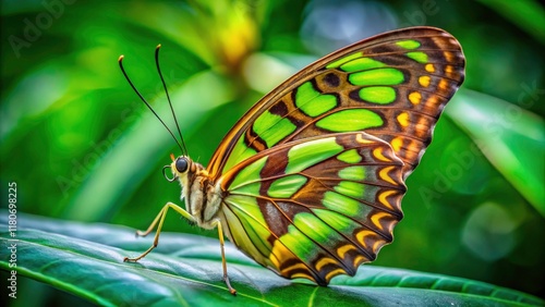 Malachite Butterfly Portrait Photography 2019, Siproeta stelenes, Insect Closeup, Butterfly Wings, Nature Macro, Wildlife Photography photo