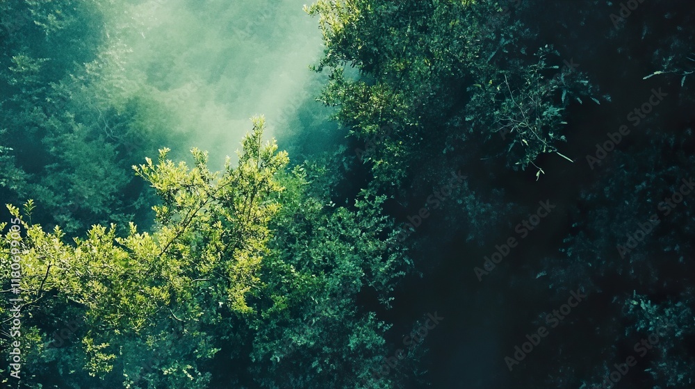 Obraz premium Enchanted Forest: A Serene Nature Scene