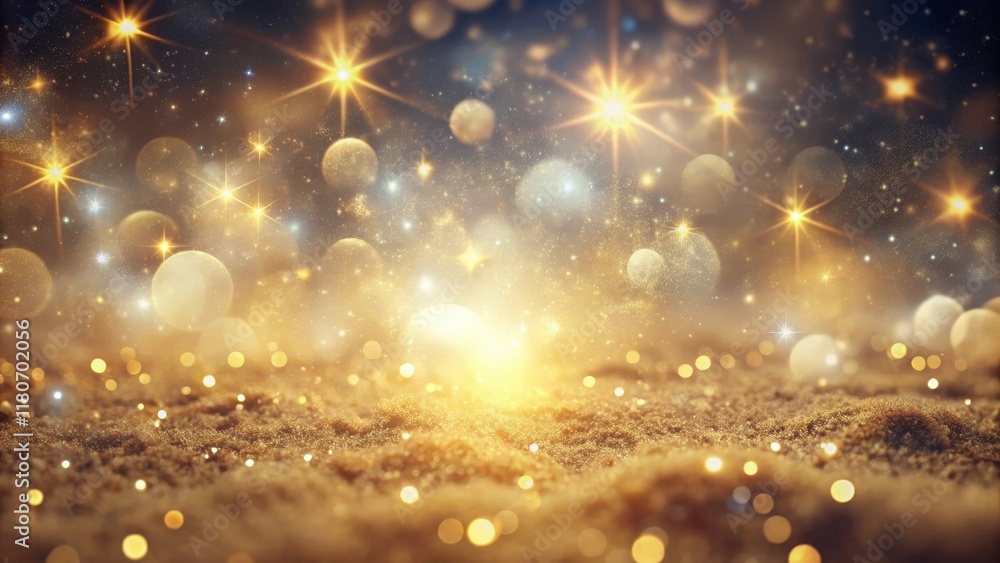 Golden Celestial Dust A Sparkling Festive Background of Shimmering Lights and Glittering Particles Golden Celestial Dust A Sparkling Festive Background of Shimmering Lights and Glittering Particles