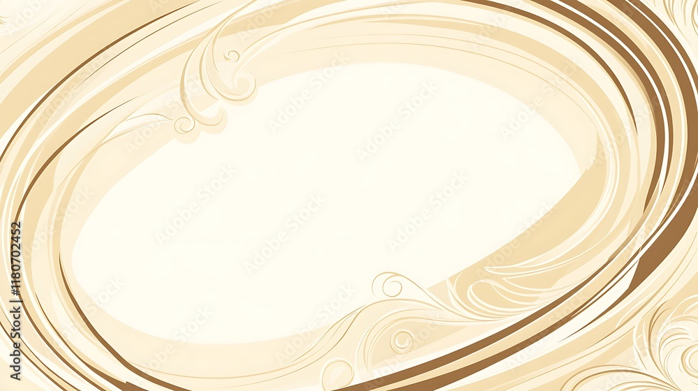 Abstract Beige Swirls Frame Design Background Abstract Beige Swirls Frame Design Background