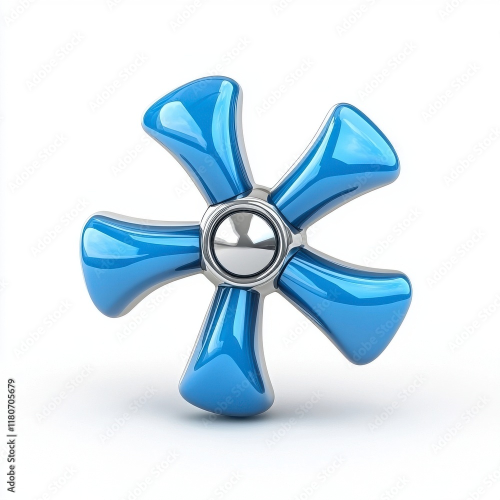 Stylish Blue Decorative Spinner with Glossy Finish and Unique Design Stylish Blue Decorative Spinner with Glossy Finish and Unique Design