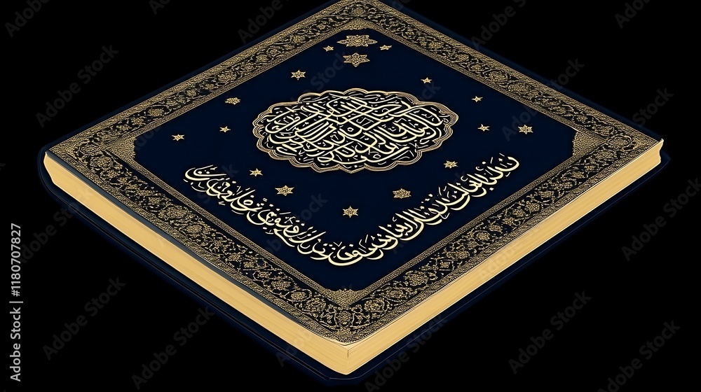 Fototapeta premium Ornate Quran Book Holy Islamic Scripture