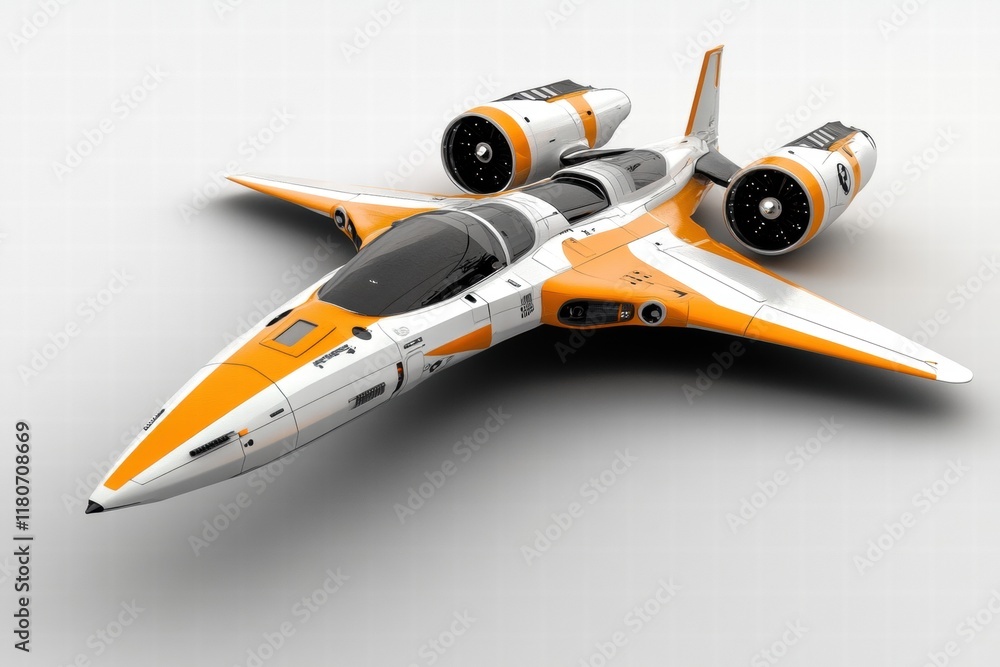 Futuristic Spacecraft Design with Sleek Lines and Bold Colors Futuristic Spacecraft Design with Sleek Lines and Bold Colors