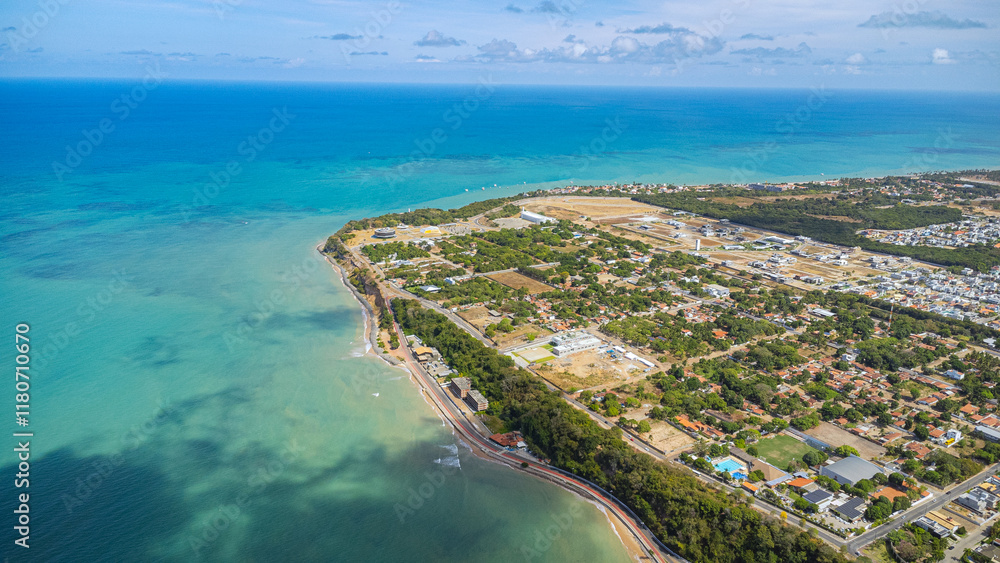 Fototapeta premium aerial view of the city