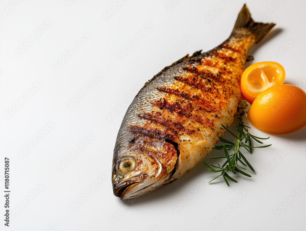 Experience the Delight of Succulent Grilled Fish: Perfectly Seasoned and Beautifully Presented for Seafood Lovers Seeking Vibrant Flavors Experience the Delight of Succulent Grilled Fish: Perfectly Seasoned and Beautifully Presented for Seafood Lovers Seeking Vibrant Flavors