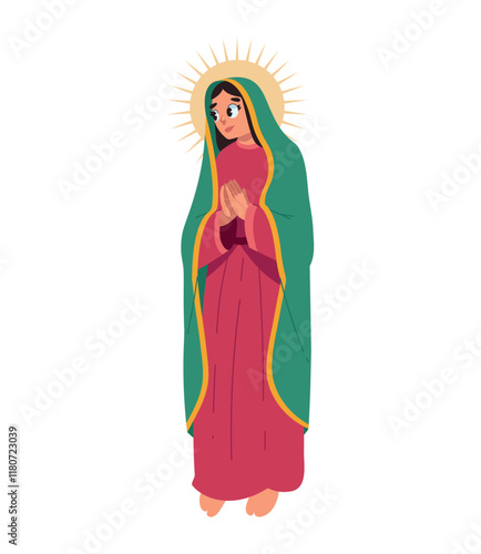 virgin of guadalupe isolated