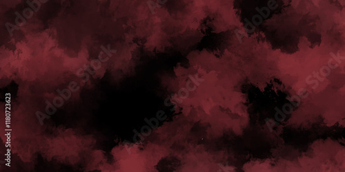 Abstract background with Scary Red and black horror background. Textured Smoke. Old vintage retro red background texture. Abstract Watercolor red grunge background painting. vector illustration.
