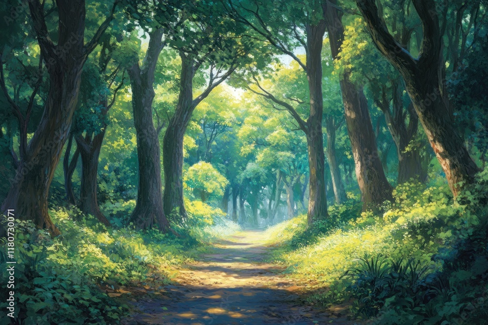 Naklejka premium Redwood Path