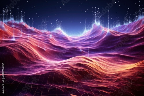 Wallpaper Mural Futuristic abstact technology style background Torontodigital.ca