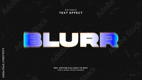 Blur editable text effect  blur text style