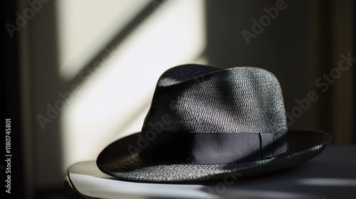 Classic Hat: A Study in Light and Shadow photo