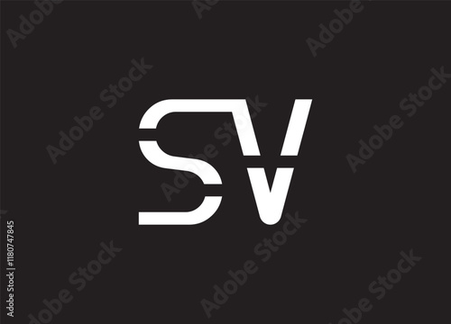 SV Logo Design Template Vector Graphic Branding Element.
