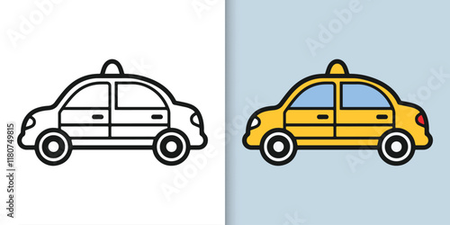 Vector of modern car illustration in flat style