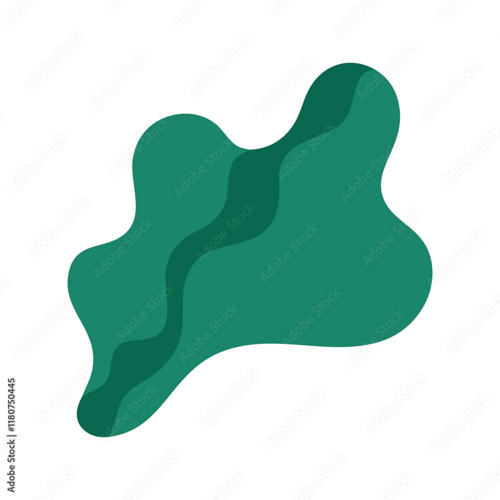 Abstract Organic Sea Shape