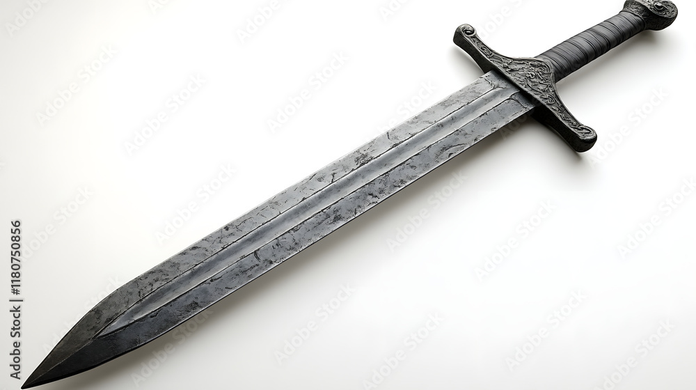 sword on white sword on white